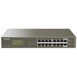 Tenda Switch PoE - TEG1116P-16-150W (16x1Gbps; 16 af/at PoE+ port; 135W; rack-mount)