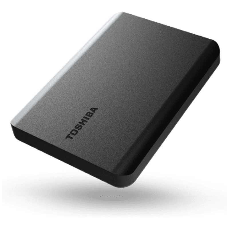 Toshiba Külső HDD 2.5" - 1TB Canvio Basics Fekete (USB3.0; ~5Gbps; NTFS/HFS+; matt)