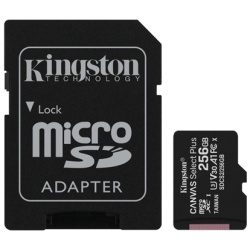 Kingston MicroSD kártya - 256GB CLASS 10 Canvas Select Plus + Adapter
