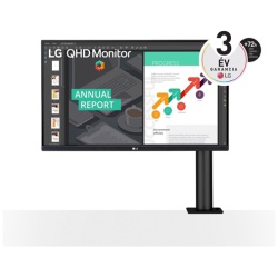 LG Monitor 27" Ergonomic - 27QN880P-B (IPS; 16:9; 2560x1440; 5ms; 350cd; HDMIx2; DP; USB-C